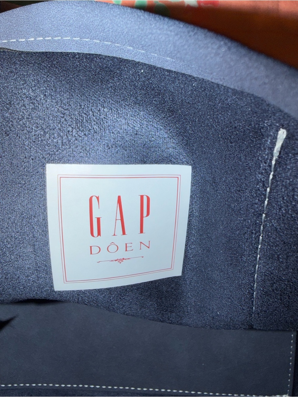 Gap × DÔEN Vegan Suede Mini Tote Bag - Navy Blue - Picture 3 of 12
